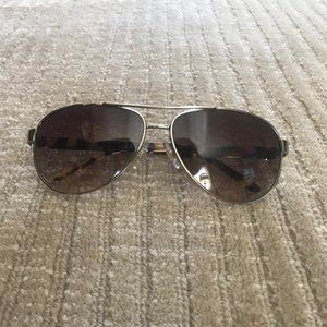 RALPH LAUREN Womens Aviator Sunglasses Tortoise